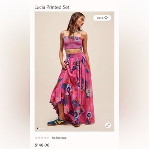 Free People Lucia Printed Set